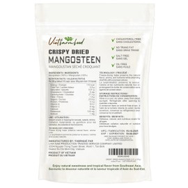 CRISPY DRIED MANGOSTEEN 2.47 oz (70g) VIETFARMFOOD: Freeze-dried, no sugar added, naturally sweet. Nutritious, pure, and crunchy. Great for snacking, toppings, desserts, or healthy gifting.