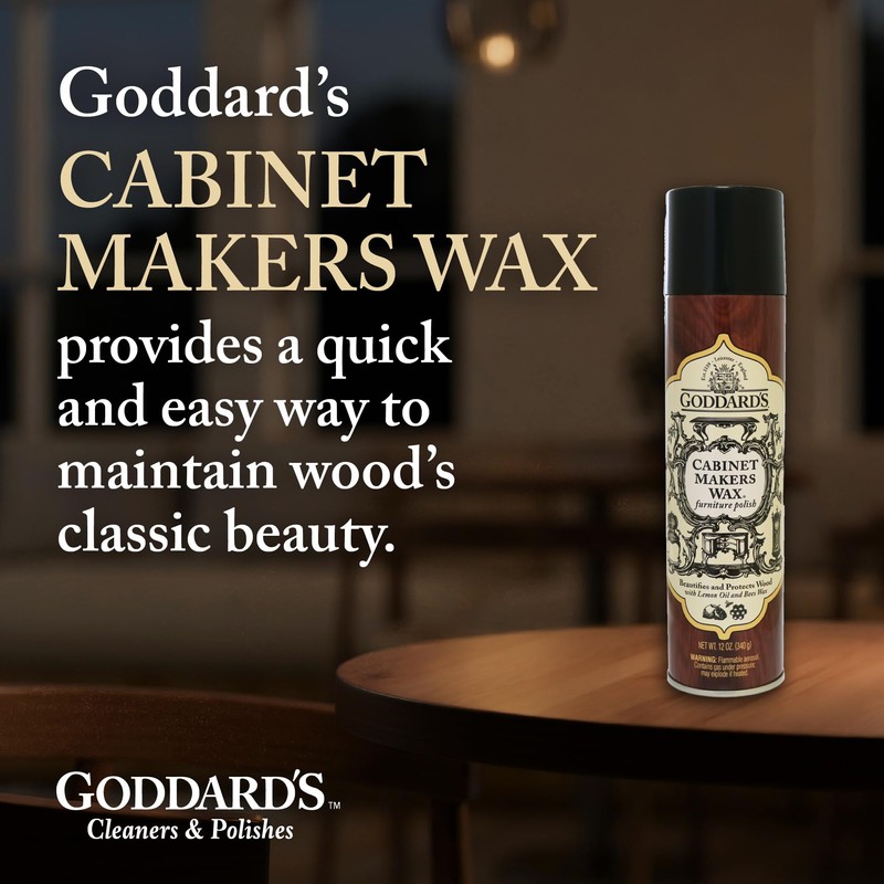Goddard's Cabinet Makers Wax Spray, Wood Furniture Polish, Conditioner and