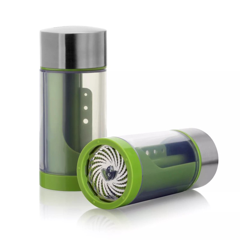 Microplane Stainless Steel Herb Mill Grinder and Leaf Stripper