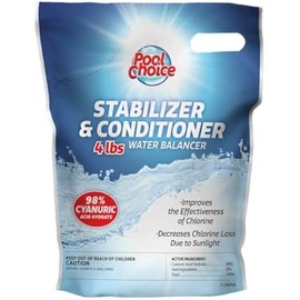 SpaChoice 4-Pounds Premium Pool Stabilizer and Conditioner, Concentrated Cyanuric Acid for Pools, Helps Chlorine Last Longer