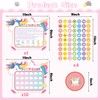 GROBRO7 15Pcs Unicorn Potty Training Reward Chart with Stickers, Rainbow