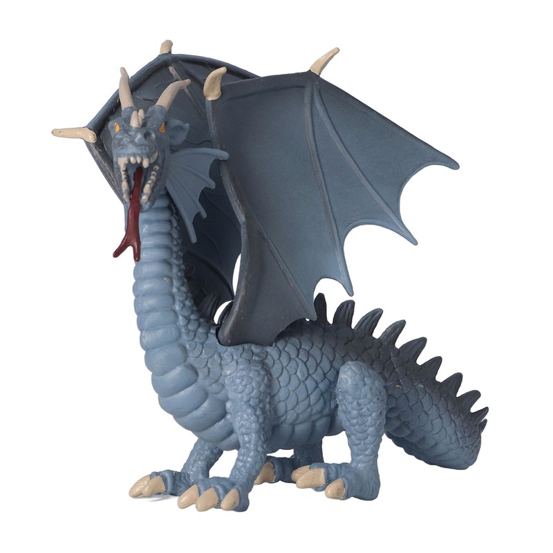 Dragon Model Figure Blue Plastic Vivid Cute Style Educational Dragon