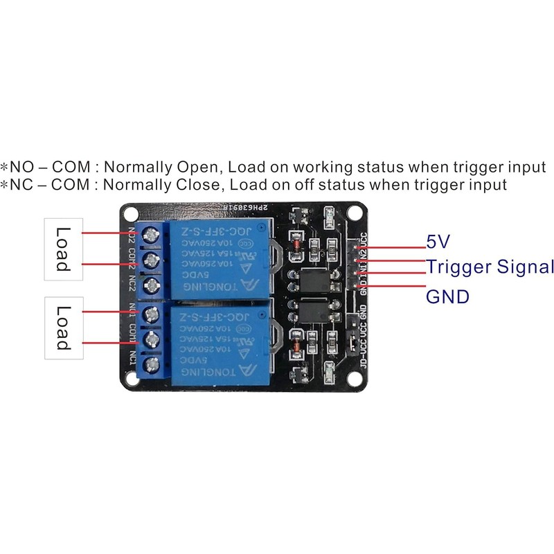 5V 2 Channel Relay Module Arduino PI ARM AVR DSP