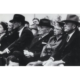 ACEO Card Photo of Lady Bird, LBJ, Harry Truman, Bess Truman, and Sam Raeburn