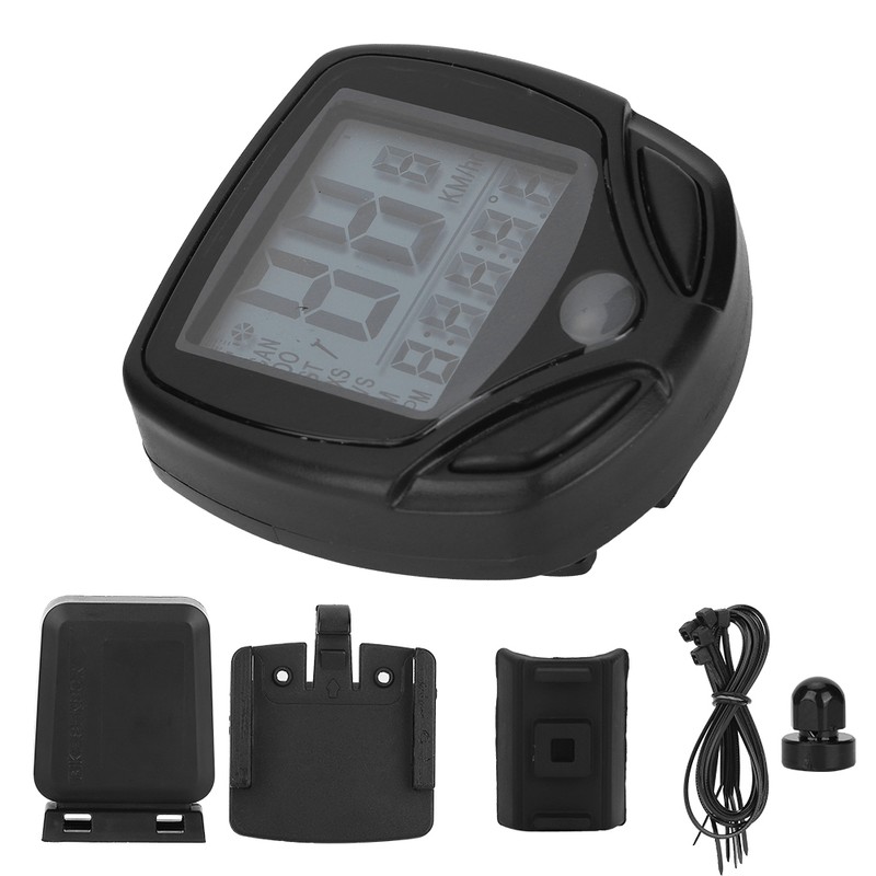 English Type LCD Digital Display Mountain Bike Bicycle Speedometer Bike