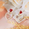 Smilebelle Pearl Heart Earrings for Women as Wedding Accessories, Elegant