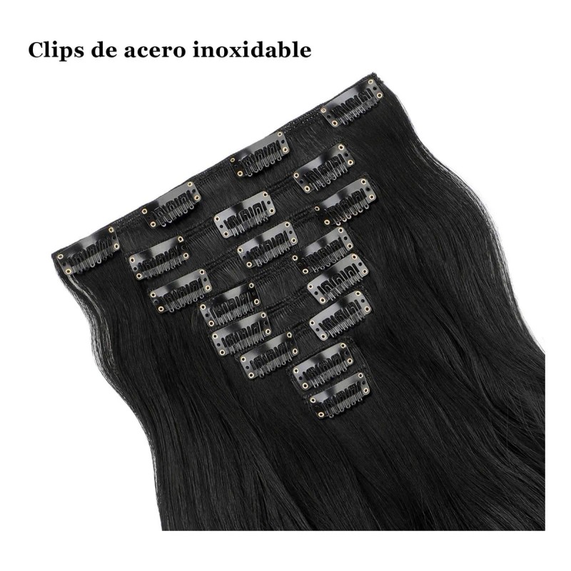 Clip En Extensiones De Cabello 8 Piezas De Cabeza Completa