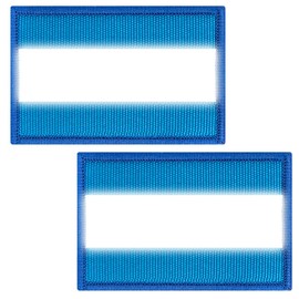 ZESION 2pcs Reflective Safety Patches， Hook and Loop Reflective Patches for Night Sports, Labor Wear, Rain Jackets, Hikers, Dog Tactical Undershirts, Firefighter Rescue Police, Blue