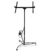 Drywall Lift, 150lb Drywall Lift Jack with Wheels - 11FT
