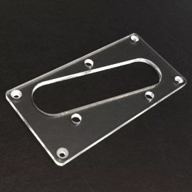 Guitarheads Guitar Parts CONVERSION PICKUP MOUNTING RING - Humbucker Telecaster Bridge CLEAR