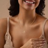 MFRYK Heart Cross Necklaces For Women,14K Real Gold Plated Dainty