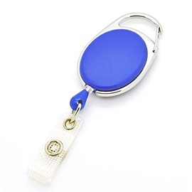 10 x JOJO - Blue - Strap Belt Clip ID Card Holder ID Card Retractable Strap Key Chain Strap Watch ID Watches Belt Holder Clamp Nurse Clip
