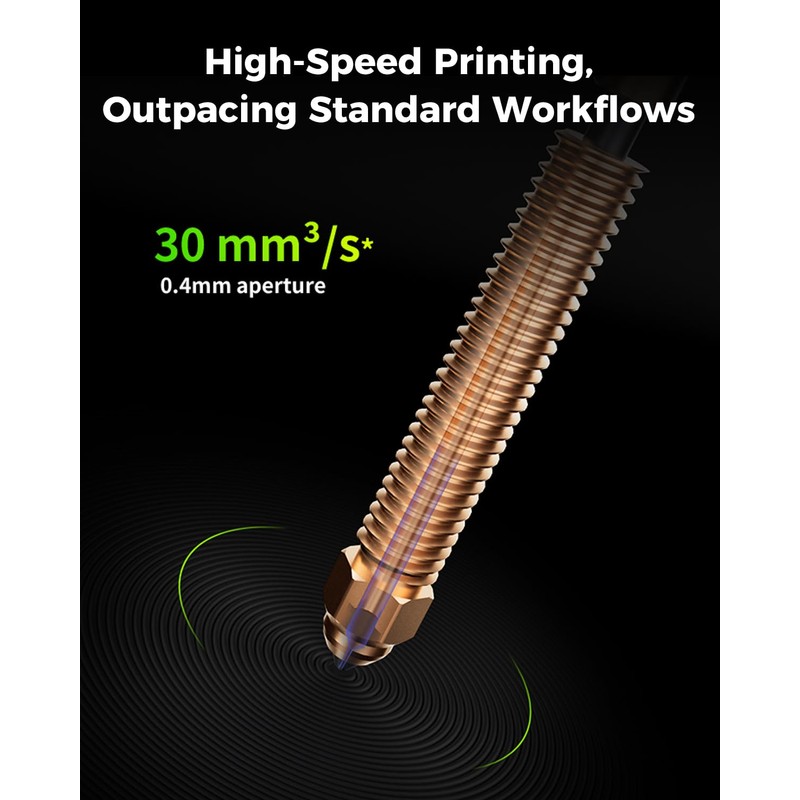 Creality Phaetus K2 Plus Silicon Carbide Nozzle, 0.6mm Quick-Swap 3D