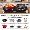 Cusimax Hot Plate for Cooking 1800W Portable Electric Double Burner