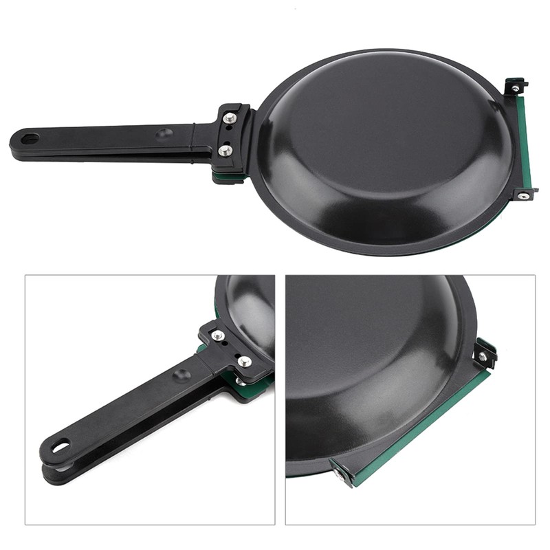 Double Sided Frying Pan, Green Non-stick Ceramic Coating Flip Frying
