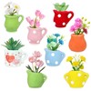 8 Pack Mini Vase Magnets for Fridge - DIY Flower