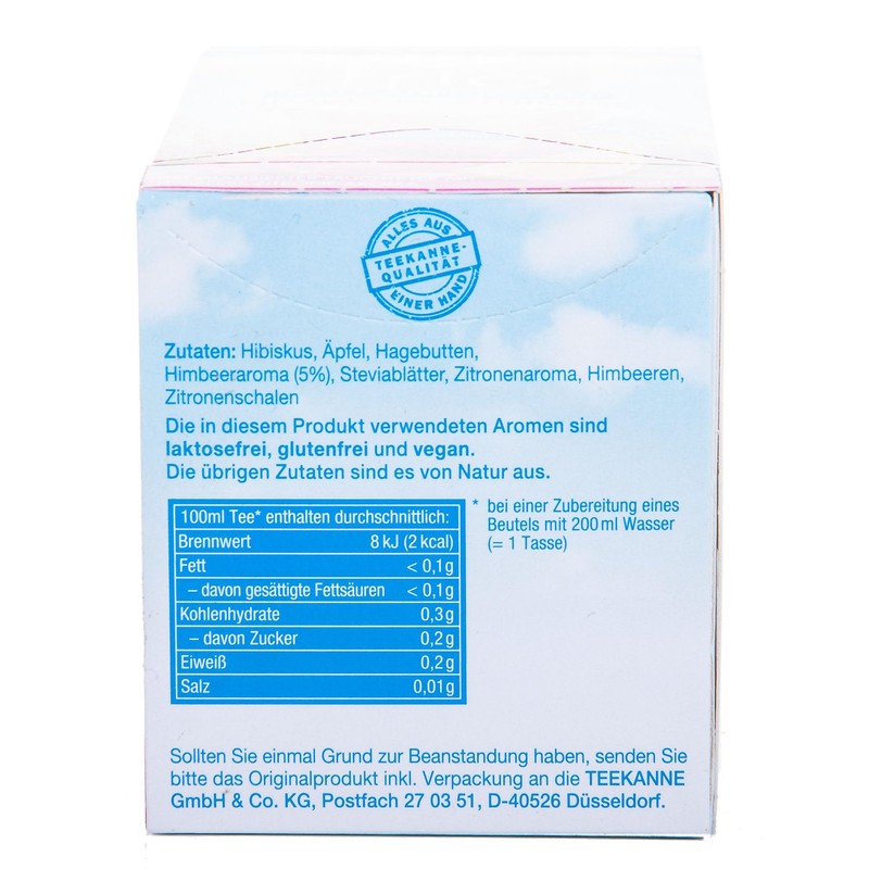 Teekanne frio Fruit tea with raspberry-lemon flavor (2 x 18