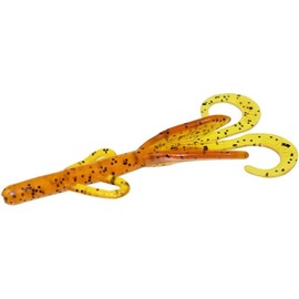 Zoom Baby Brush Hog Creature Bait, 12 Pack, 4in, Rootbeer, 042438X