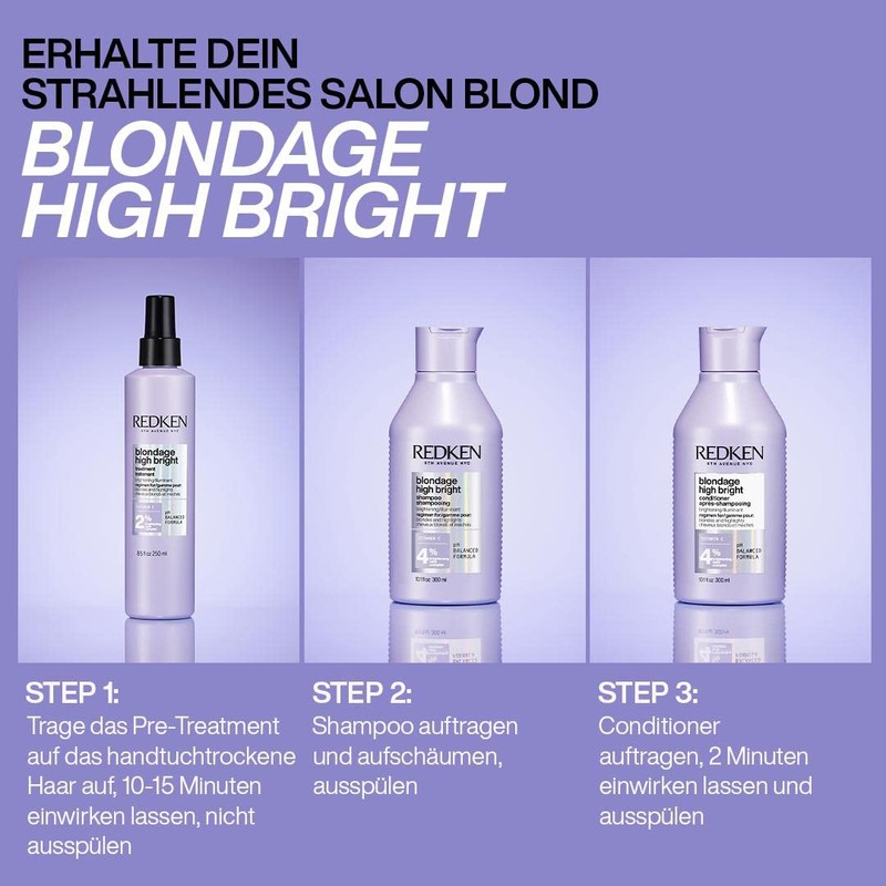 Redken Hair Shampoo for Blonde Hair, Brightening Effect, with Vitamin
