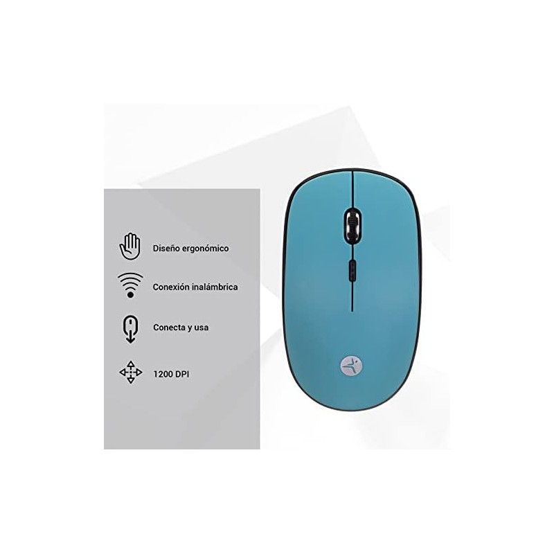 TECHZONE Mouse Inalámbrico 1200 dpi Tipo Diamante Verde