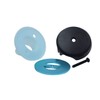 Big Single Hole Overflow Gasket Kit with Overflow Cover (Brushed