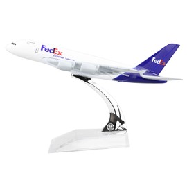 LESES Diecast Plane Model 1:400 scale FEDEX A380 Airplane Model for Decoration or Gift