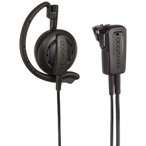 Caen Wood Earbuds with Clip Microphone Ear Hanging Type EMC