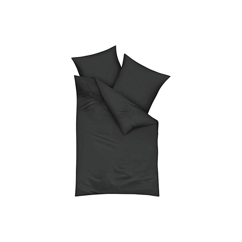 Kaeppel duvet cover set satin anthracite size 80x80 cm /