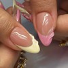 24Pcs Flower Press on Nails Medium Almond Fake Nails 3D