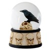 Raven on Skull Water Globe