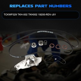 KH-002 Timing Belt Kit with Water Pump Fits for 2003-2014 3.0L 3.5L 3.7L Odyssey Pilot Ridgeline MDX ZDX RL Accord Crosstour Accord Crosstour TL Replace TCKWP329 TKH002 19200-RDV-J01