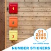 PATIKIL 2" Reflective Number Stickers 0-9, 2 Set Vinyl Mailbox