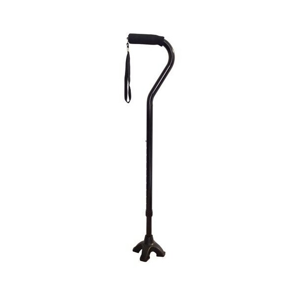 Blue Jay Adjustable Offset Cane W/Quadruple Tip Stable/Ergonom