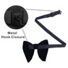 Justar Mens Pre-Tied Oversized Bow Tie Tuxedo Velvet Bowtie Cufflinks