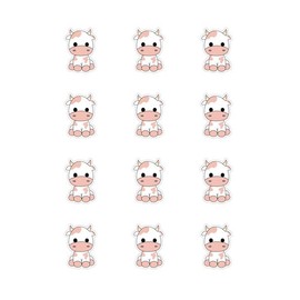 2" Round Pre-Cut Pink Cow Edible Images For Your Cupcakes!