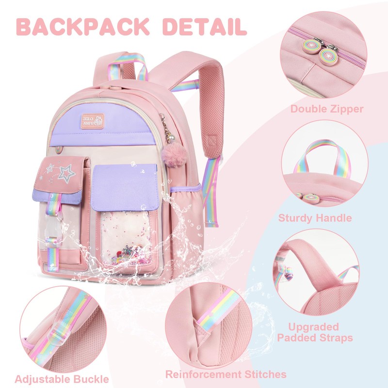 Aucuu Kids Backpack-Pink Small-A