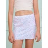CharmWM Girls Sequin Skirt Kids Fashion High Waisted Sparkle Glitter