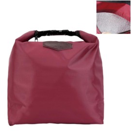 Lunch Bag for Meal Kids Men Women Work Lunch Basket Insulated Box Office Bag Waterproof for Boys Girls (Dark Red)