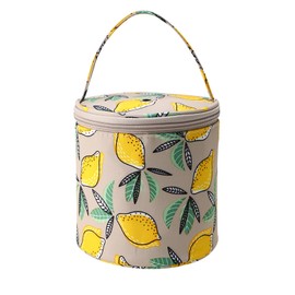 Coopay Small Yarn Storage Bag, Crochet Bag, Knitting Bag, Knitting Bag, Wool Holder for Beginners, Amigurumi Crochet Projects, Yarn Holder for 100g Balls, lemon yellow