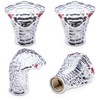 MEAJOO 4PCS Cobra Style Tire Valve Stem Caps, Snakehead Shape,