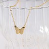 GUOKE Butterfly Necklace - 14K Gold Plated Dainty Gold Necklace