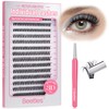 Beetles Lash Clusters with Tweezer 320pcs Individual Lashes 40D False