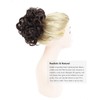 Yamel Chignon Hairpiece Curly Bun Scrunchie Extensions Medium Brown Synthetic