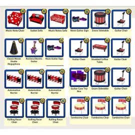 Ganz Webkinz Virtual Items 2   HTF ROCKSTAR  please leave note reply to seller