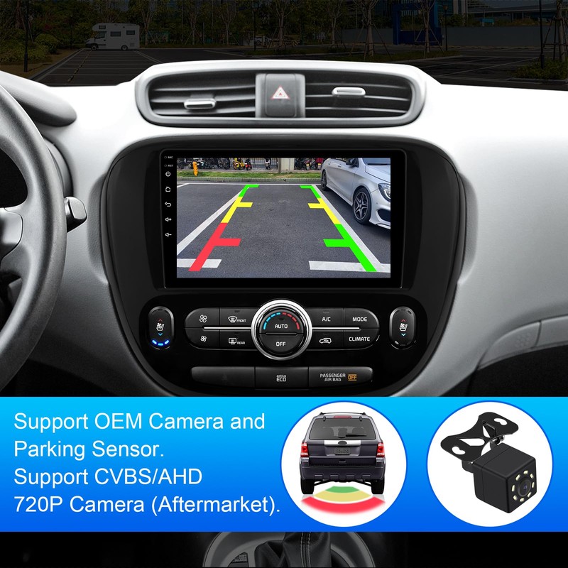 2+32G 9-inch Android 13 Car Stereo for Kia Soul 2014-2019