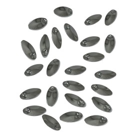 Nickel in-Line Spinner Blades for Inline Spinner Baits DIY Spinner Blades for Fishing Lures, Nickle Inline Blades for Fishing Lures Made in USA 25 Pack Sizes #1 to #5 (in-LINE NI Smooth #1 25PK)