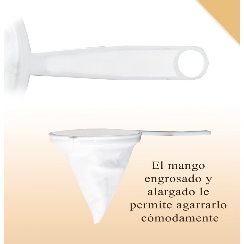 BRICOMIRAS Fabric Strainer (16cm), Material: Fabric, Strainer for Filtering Oil,
