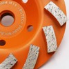 BGTEC Diamond Turbo Row Grinding Cup Wheel for Marble Concrete