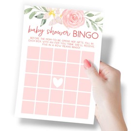 Printed Party Baby Shower Bingo Game, Set of 50 Cards, Baby Shower Game and Activity, Fun, Unique, and Easy to Play