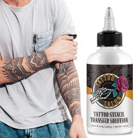 FONPOO Tattoo Transfer Gel, 150 ml Durable and Clear Tattoo Transfer Cream, Tattoo Stencil Accessories for Tattoo Transfer Machine Tattoo Accessories